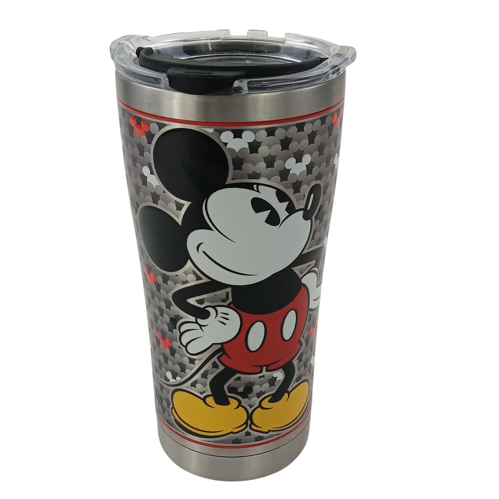 Tervis Disney Mickey Mouse Tumbler 20oz Stainless Steel W Lid Silver Travel